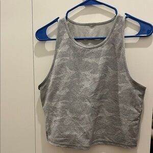 Vuori Gray Patterned Women's Tank Top